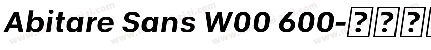 Abitare Sans W00 600字体转换